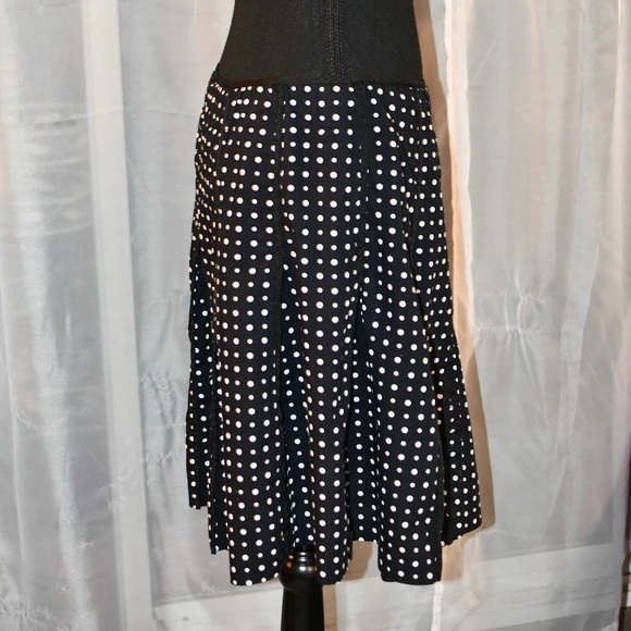Nine West Polka Dot Skirt Size 8 - Picture 3 of 8